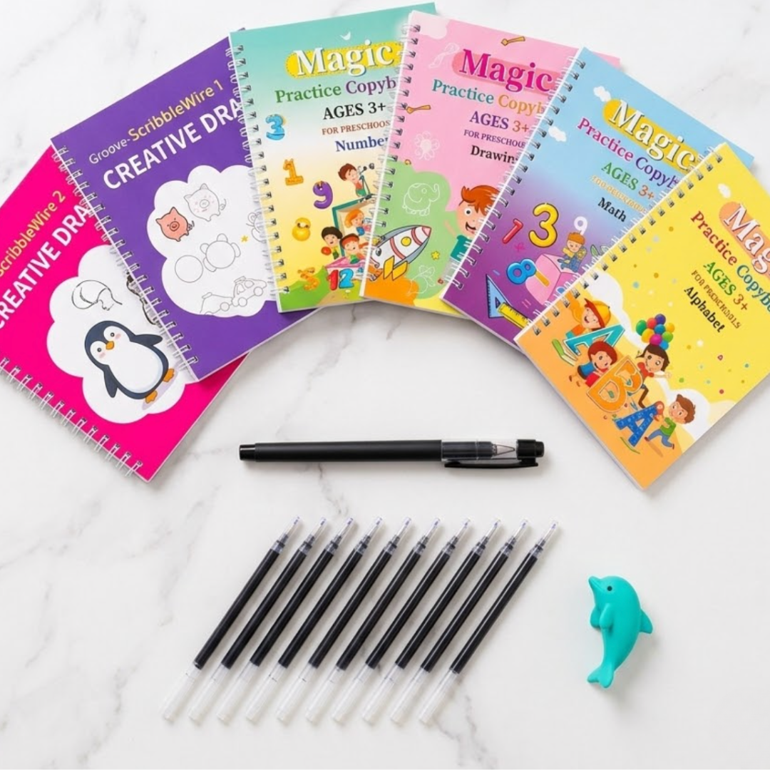 ScribbleWire™ Reusable Magic Practice Books