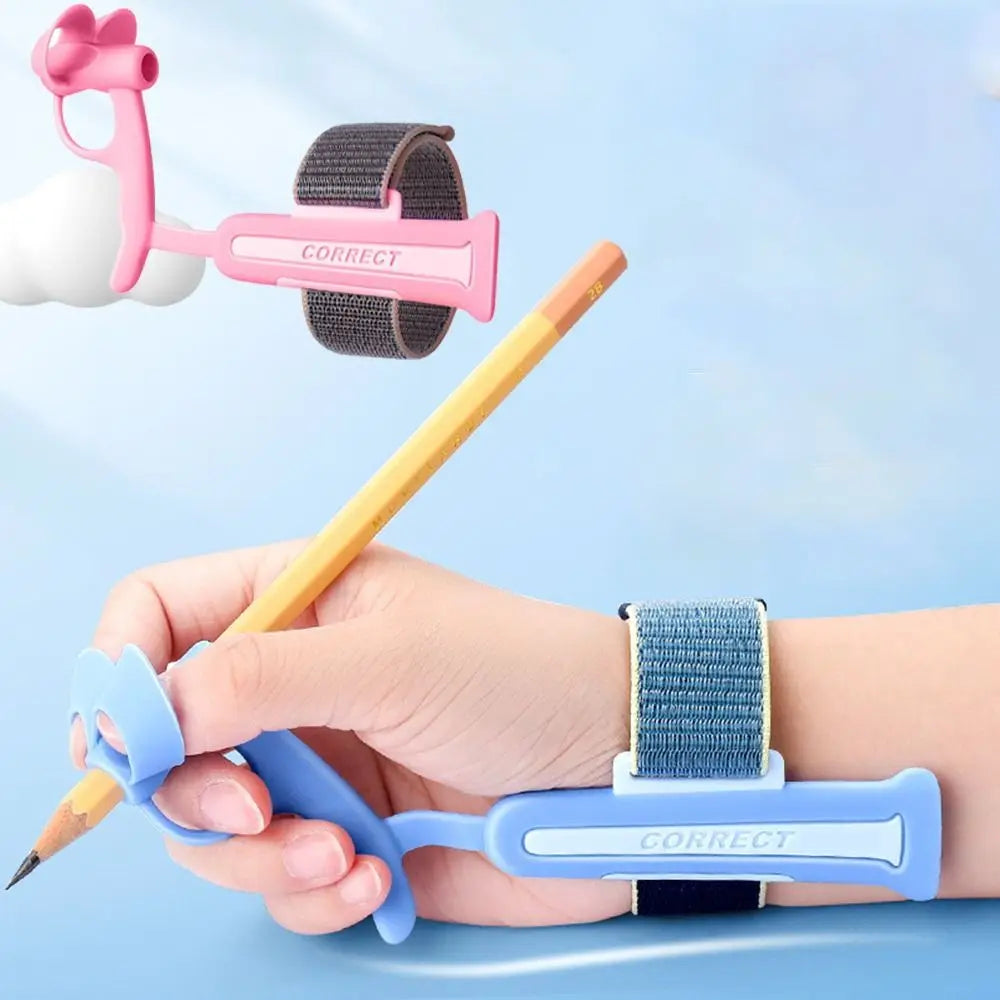 ScribbleWire Pencil Grip & Wrist Support — Writing Posture Corrector for Kids