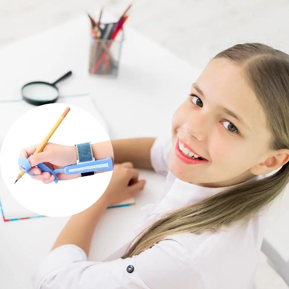 ScribbleWire Pencil Grip & Wrist Support — Writing Posture Corrector for Kids